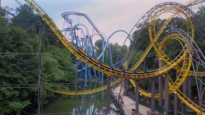 Loch Ness Monster  roller coaster at Busch Gardens Williamsburg
