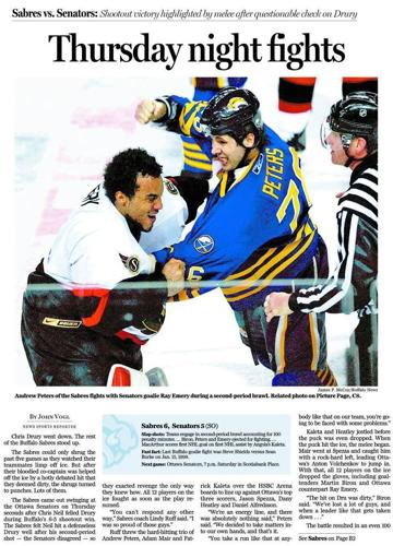 sabres senators 2007 brawl
