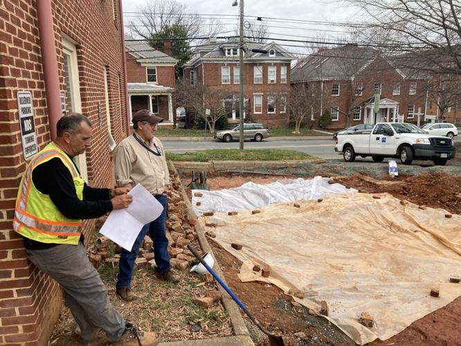 Nick Bon-Harper and Jeff Werner at the midden