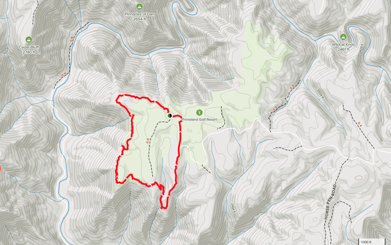 Map of trail