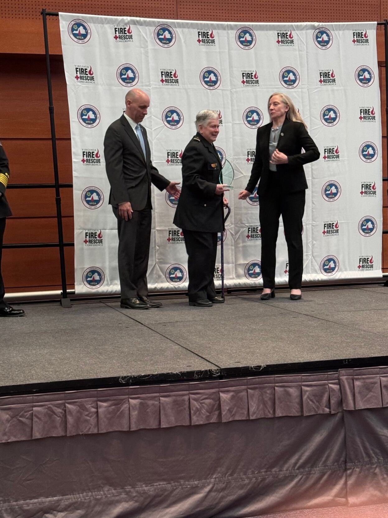 Governor Abigail Spanberger and Jane Crawford