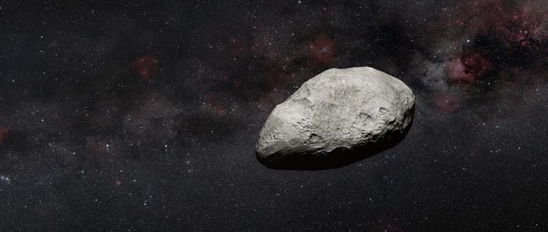NASA artist’s rendering of an asteroid.