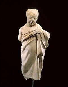Statue of a Young Boy at the Virginia Museum of Fine Arts