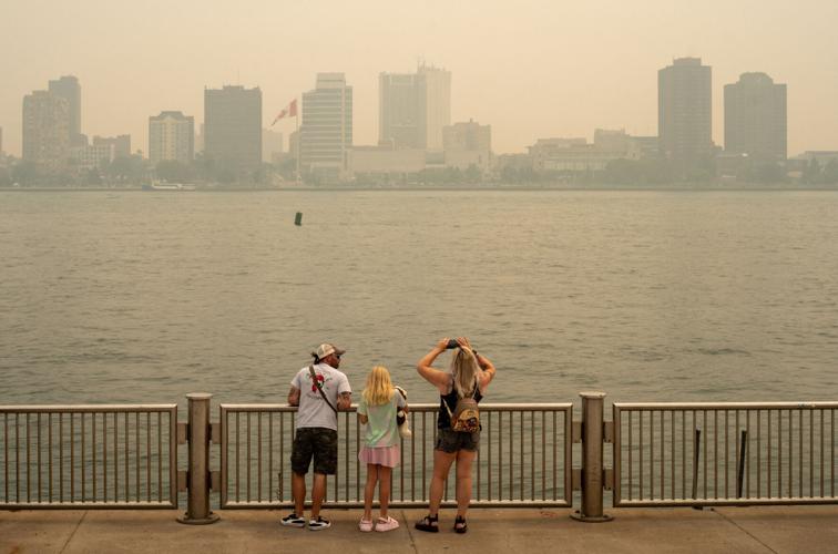 CANADA-WILDFIRES/USA-DETROIT