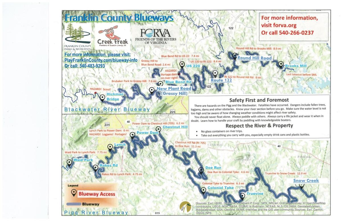 Franklin County blueways map