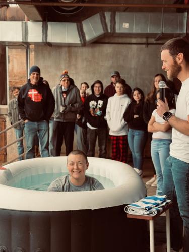 Grace Kelley gets baptized