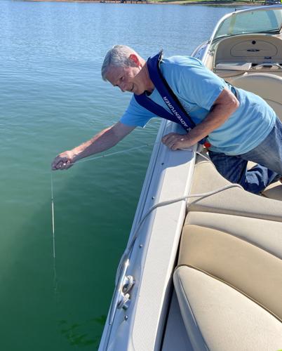 Smith Mountain Lake Association water quality monitoring program volunteer Tom Burns