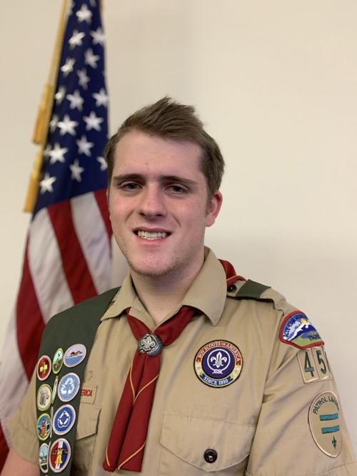 Eagle Scout builds box for American flags