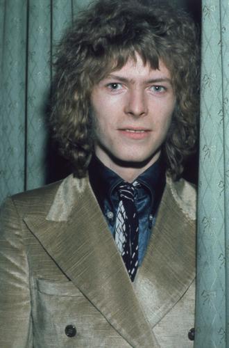 Pop singer David Bowie at the "Disc and Music Echo" Valentine Awards ceremony at the Cafe Royal in London in 1970..