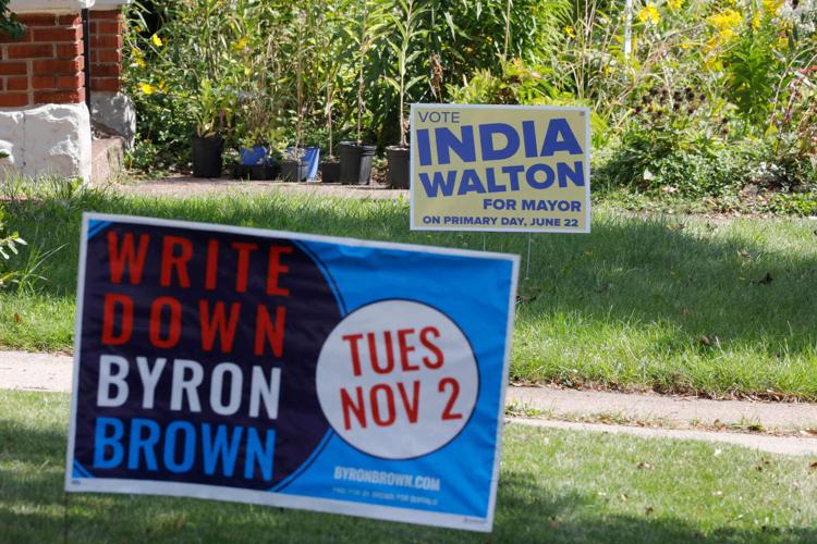 mayoral campaign signs