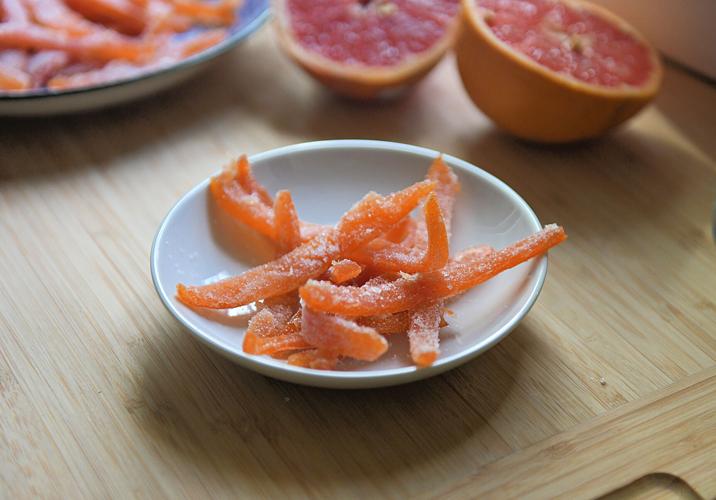 Candied grapefruit