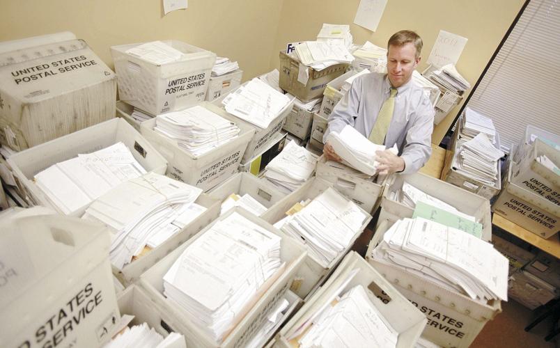 Chris Jacobs with backlog at Erie County Clerk's Office