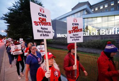 Along Abbott Mercy Hospital Strike