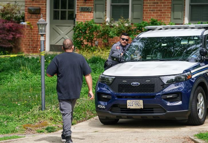 Police at the home of former Virginia Lieutenant Governor Justin Fairfax, after he shot and killed his wife Cerina Fairfax and himself, according to police