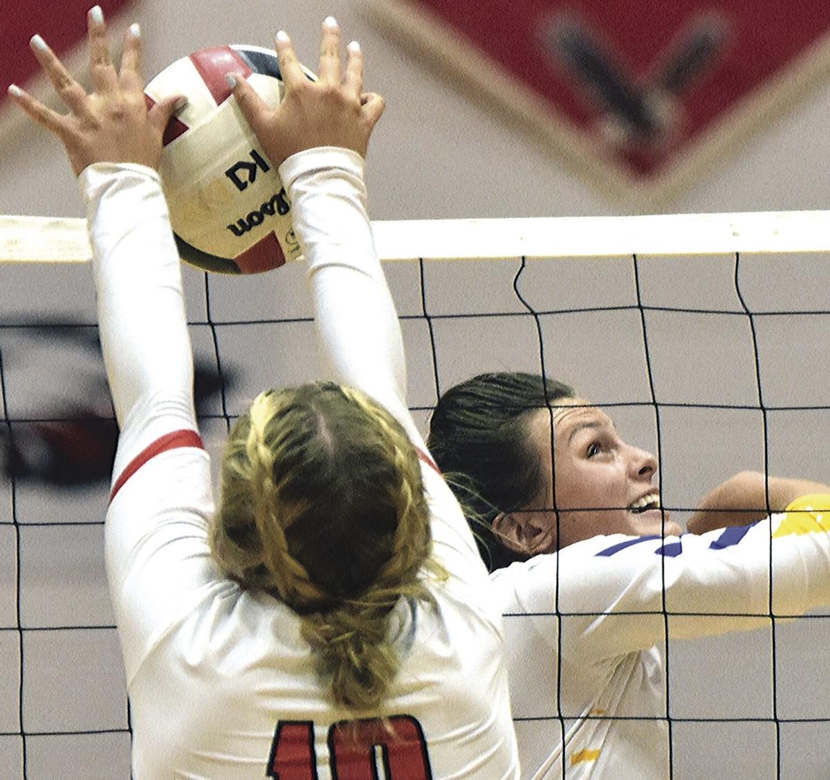 Patriots sweep Eagles in volleyball
