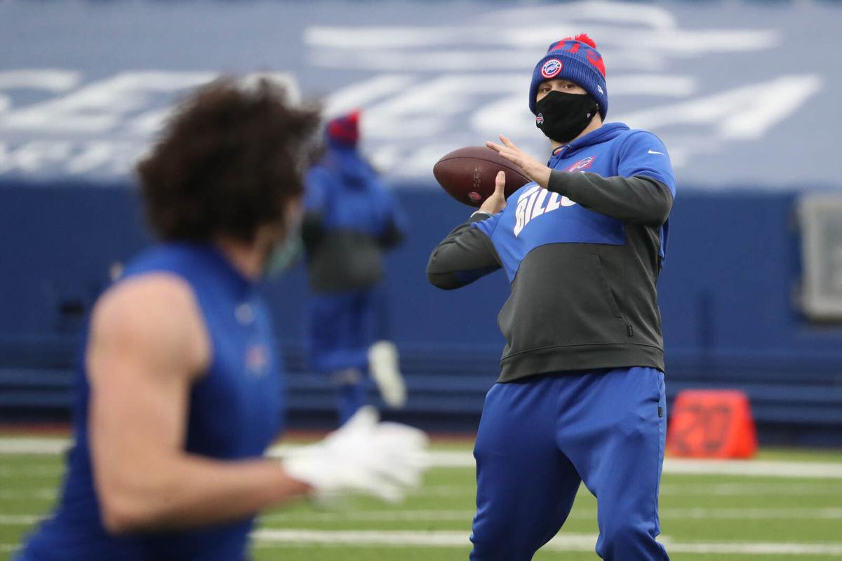 Allen warms up his arm