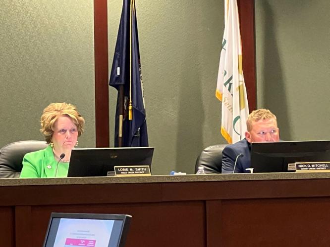 Franklin County Board of Supervisors Chair Lorie Smith and Vice Chair Nick Mitchell