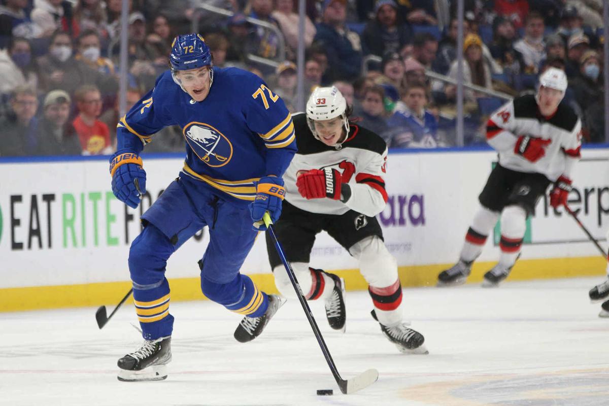 Sabres Devils third