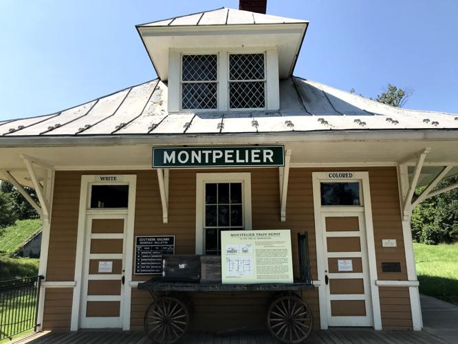 Montpelier Station history exhibit facade