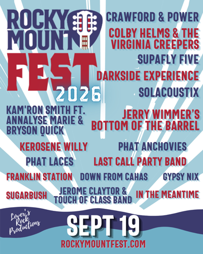 Rocky Mount Fest lineup 2026
