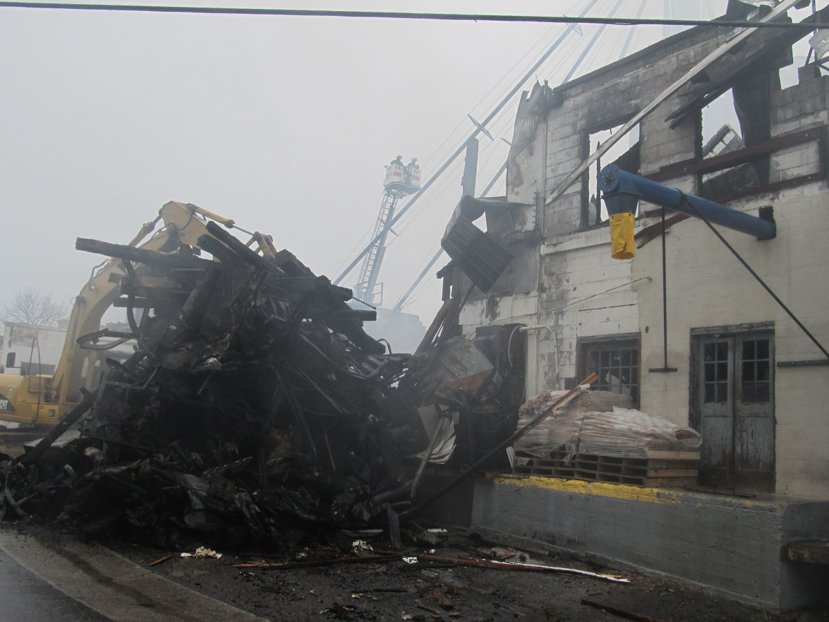 Fire destroys historic mill in Rocky Mount