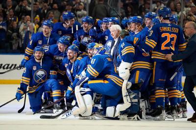 Celebrating a win