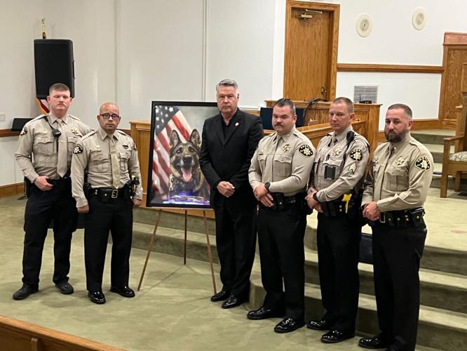 K9 Sasha memorial service