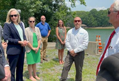 Gov. Abigail Spanberger visits Smith Mountain Lake to highlight drought conditions