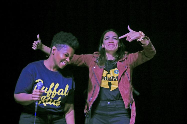 Alexandria Ocasio-Cortez stumps for India Walton