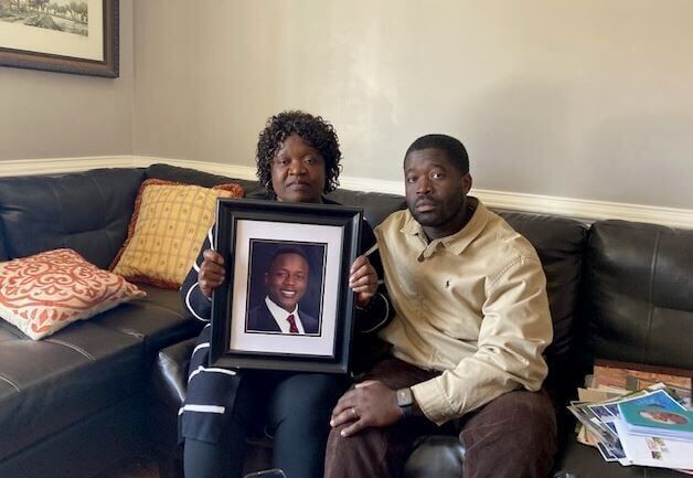 Caroline Ouko and her eldest son, Leon Ochieng