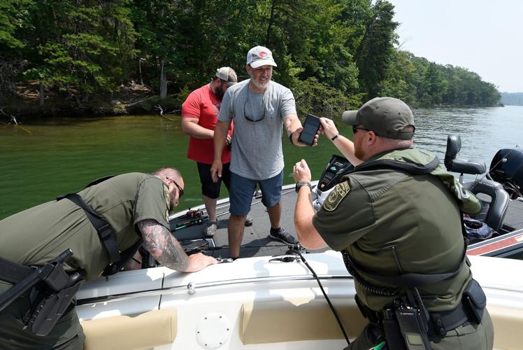 DWR boat patrol on Smith Mountain Lake