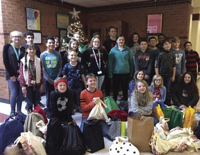Middle school students help homeless