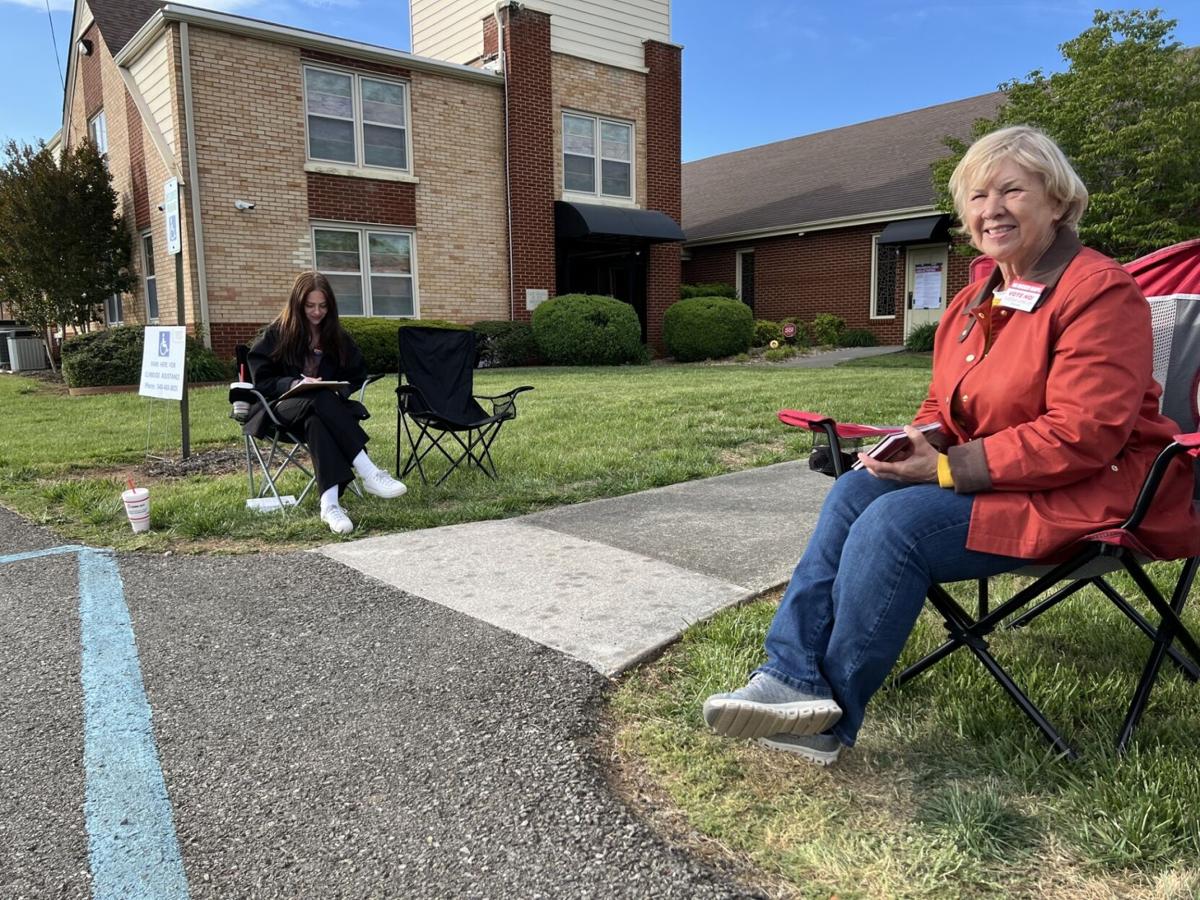 Barbara Chauncey (right) with the Franklin County Republican Party