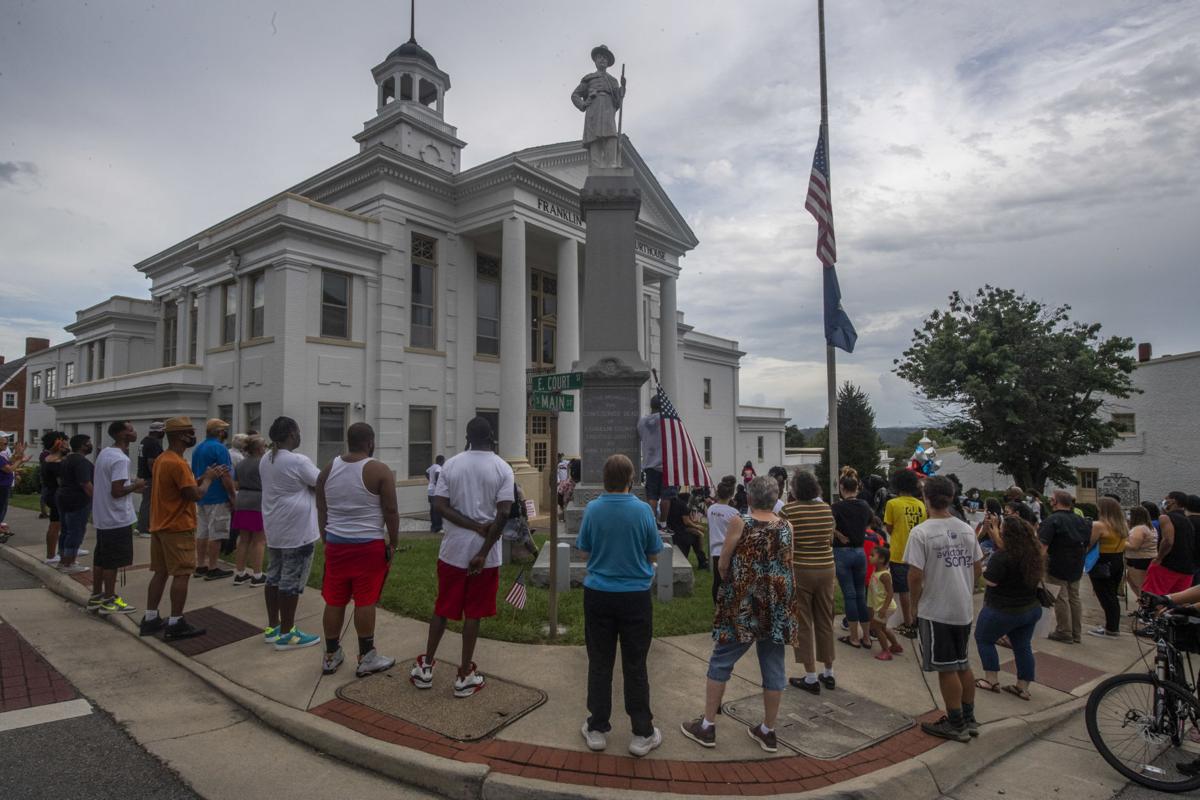 Black Lives Matter marchers in Rocky Mount