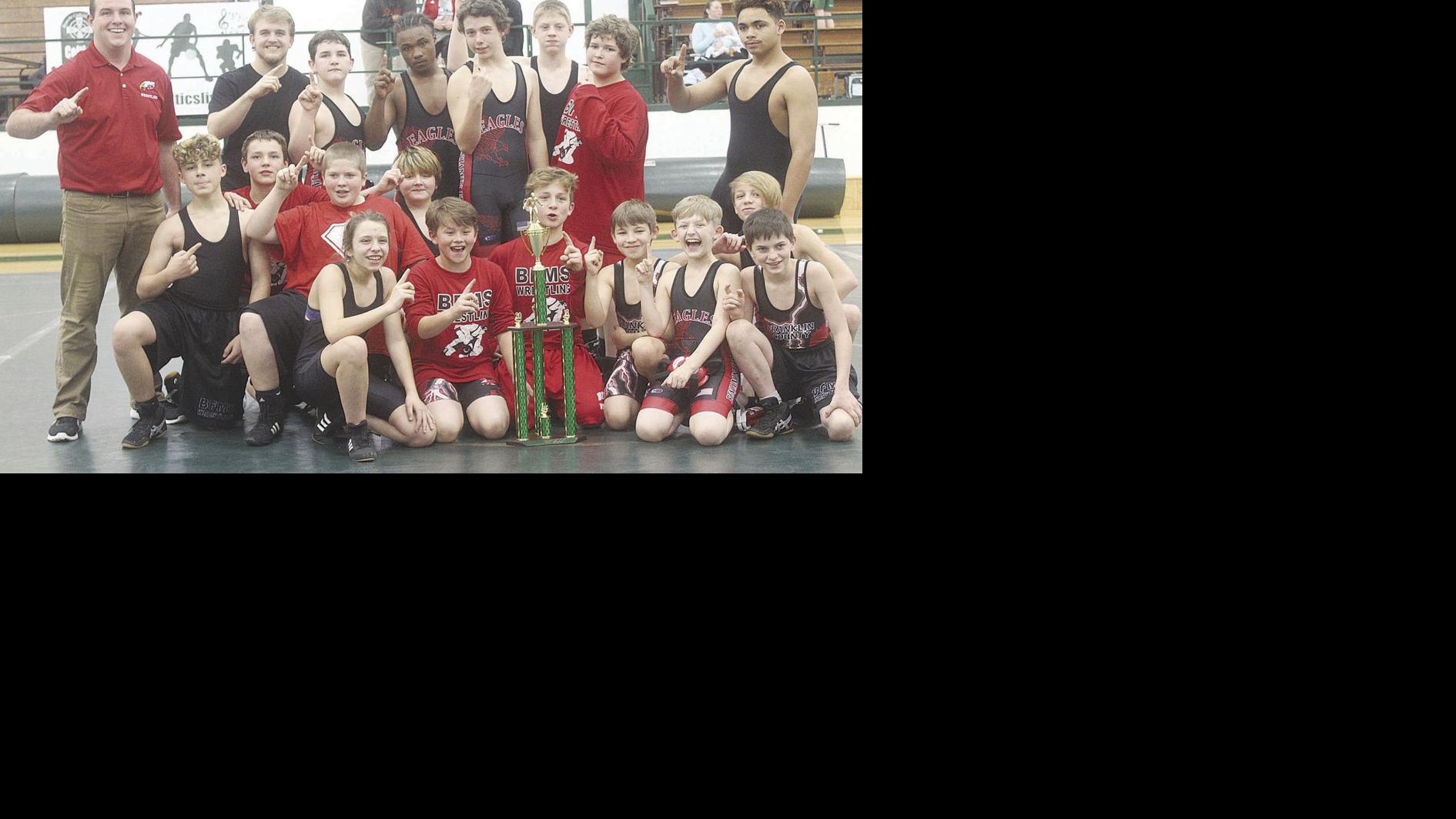 MIDDLE SCHOOL WRESTLING: BFMS wins Roanoke Catholic tournament Sports