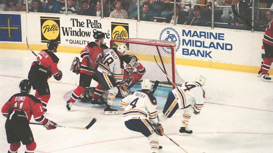 Dave hannan scores the game winning goal in the fourth overtime