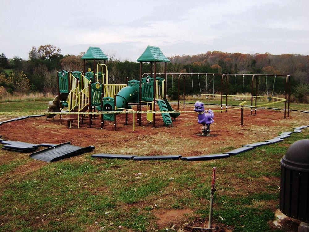 Playground takes shape at Moneta Park