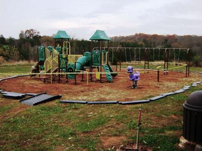 Playground takes shape at Moneta Park