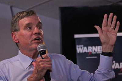 Sen. Mark Warner held a campaign event at Redbeard Brewing in Staunton on Friday, July 17. (copy)