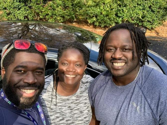 Irvo N. Otieno with his family