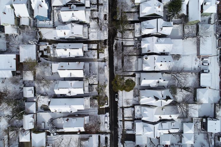 Elmwood Village in snow