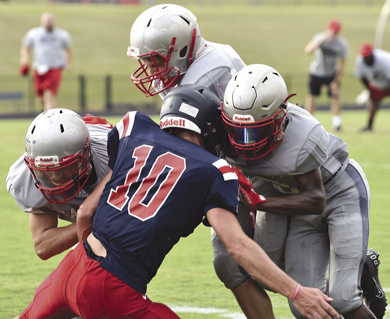 FIRST VARSITY SCRIMMAGES