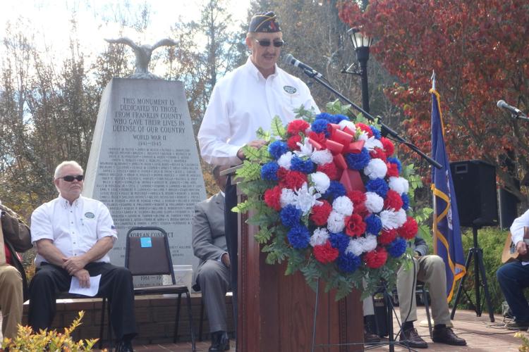 Larry Moore speaks at Veteran's Day ceremony  11-11-21.JPG