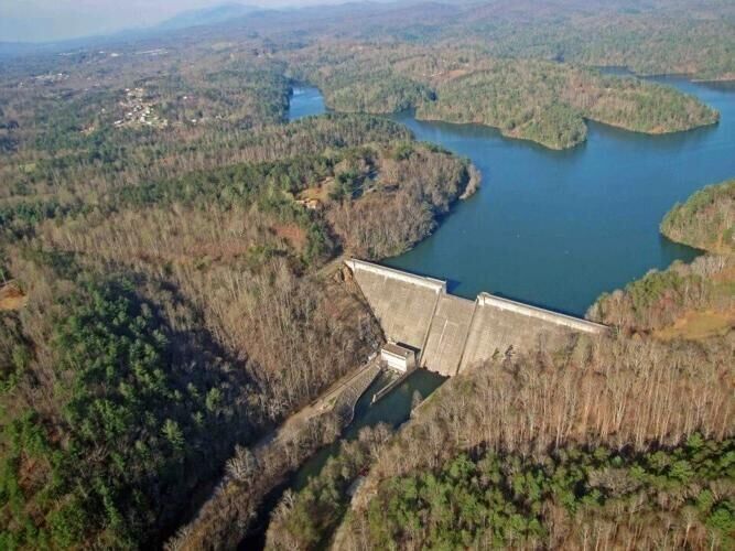 Philpott Dam aerial