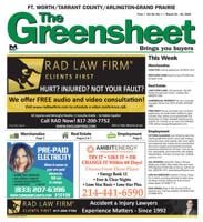 The Greensheet - Dallas Arlington - Grand Prairie