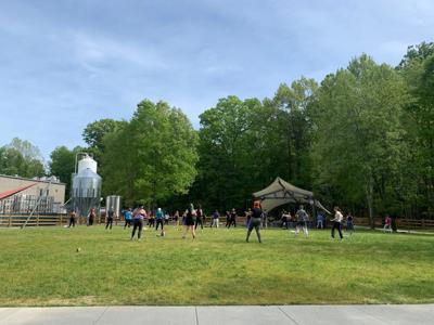 Hip Hop Fitness in Highland Brewing's Meadow