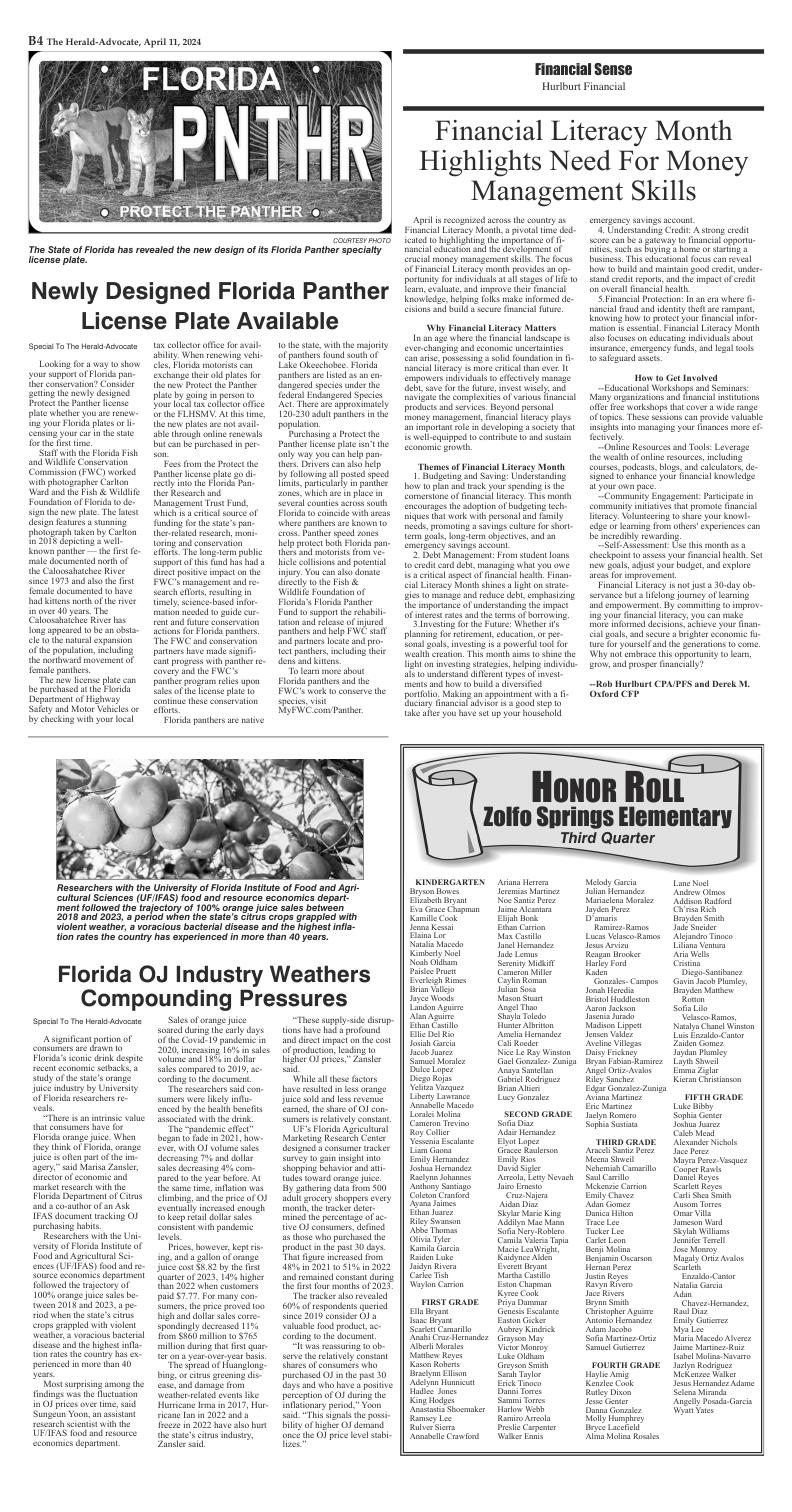 Page B-4 | e-Edition | theheraldadvocate.com