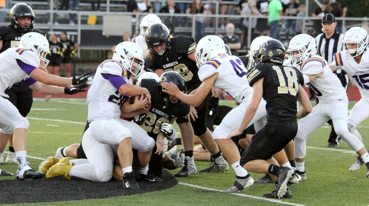 Football Trojans Hang Tough with Knights A Game of Turnovers Cost Potosi A Win - 9/10/20