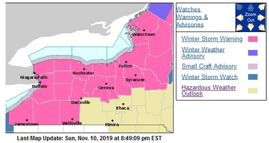 UPDATE: Winter storm warnings begin this morning; advisory for Steuben ...