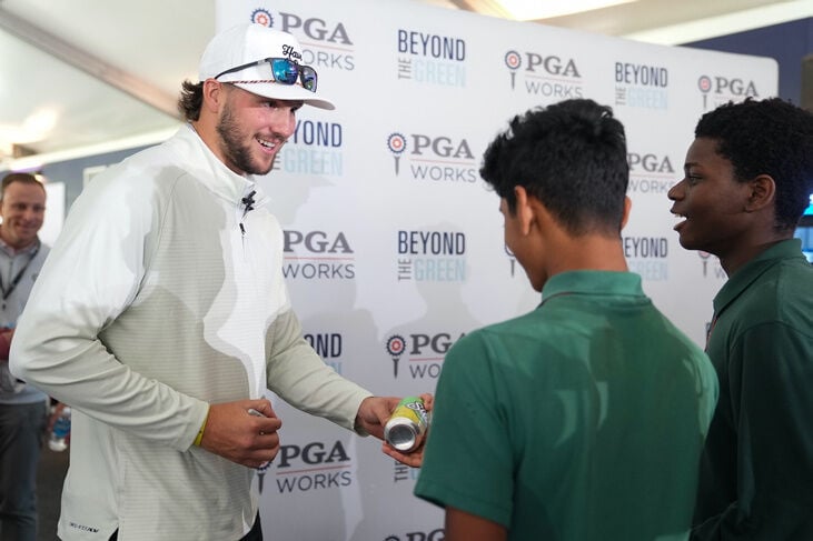 100 WNY Students attend PGA WORKS Beyond the Green Experience, with visit  from Josh Allen, other Bills players, Sports